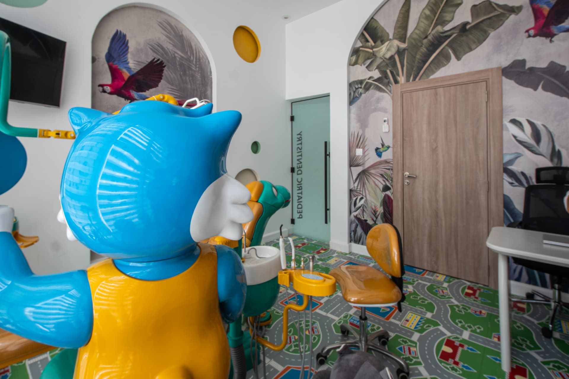 Mascotte du cabinet pédiatrique de la clinique Fusion